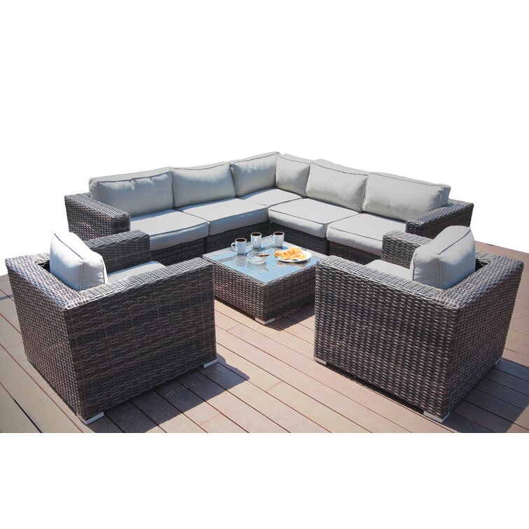 Fully assembled discount rattan garden furniture